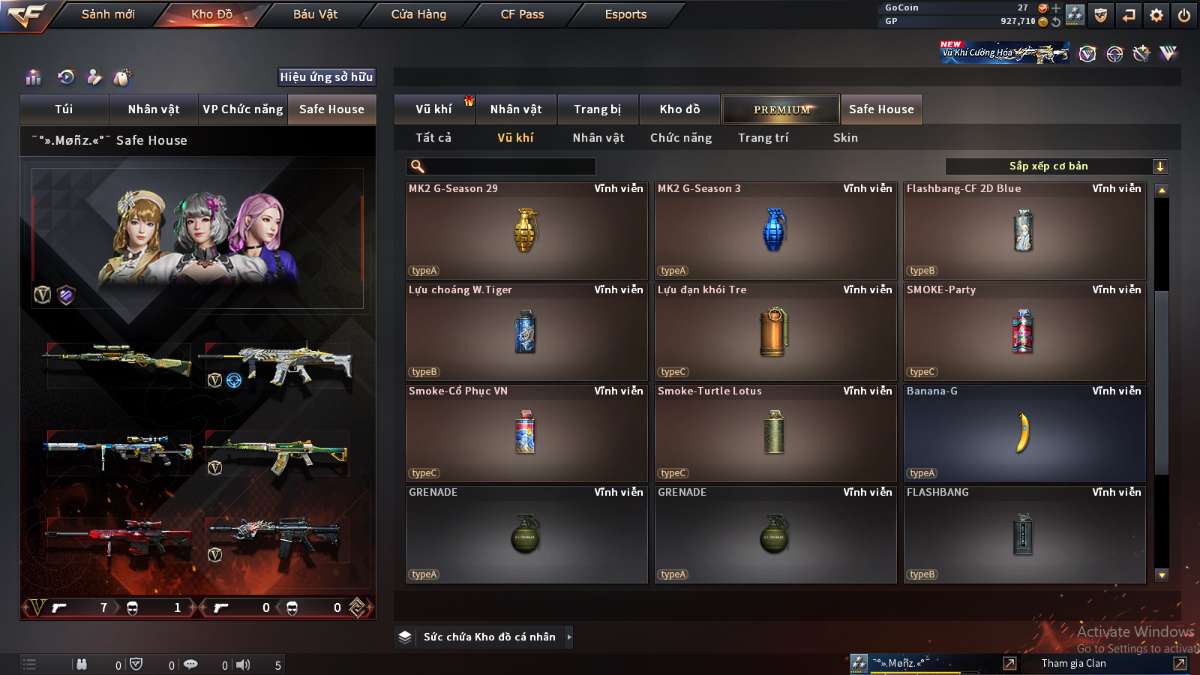 shop acc cf uy tin gia re